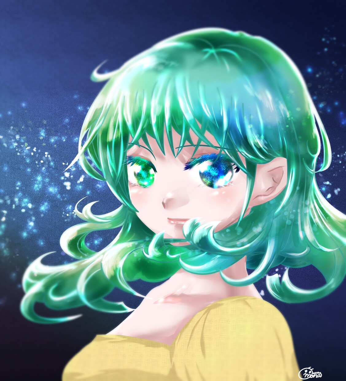 女の子のイラスト描きます 神秘的な雰囲気と成分多めの画風です イメージ6