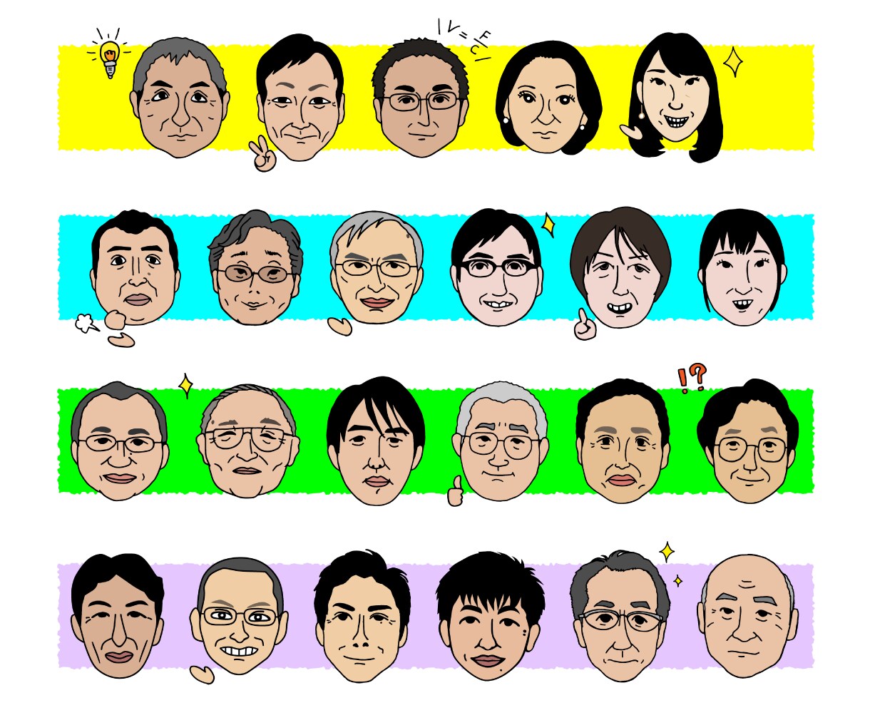 ほどよいゆるさの似顔絵お描きします SNSアイコンからプレゼン資料、名刺まで実績多数！！ イメージ8