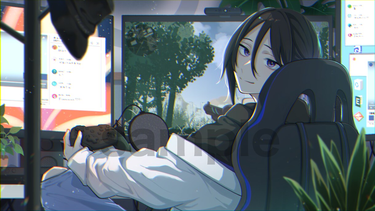アイコン・サムネ・キャラデザ・立ち絵など承ります その他、歌ってみた/オリジナルMV/挿絵/SDキャラなど イメージ3