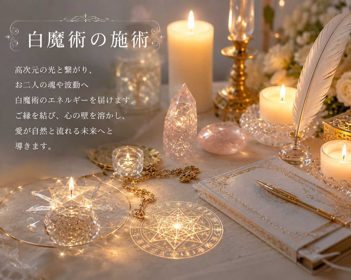 片思い成就✦追われる恋へ白魔術ヒーリングします 恋愛成就・縁結び・恋愛占い｜愛される光の波動を届けます イメージ5