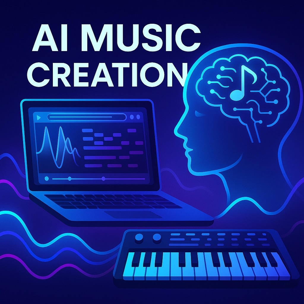 初出品だから激安！AIを用いて爆速で作曲します AIと作曲を行います！歌詞は考えていただくことも可能です。 イメージ1