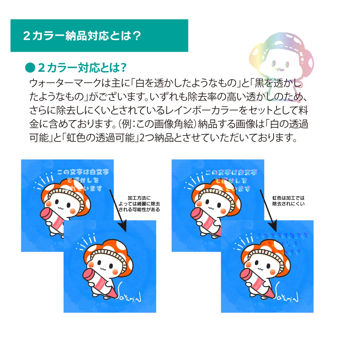 あなただけのウォーターマーク・透かしつくります 自分だけのウォーターマークで転載や無断使用を予防しませんか？ イメージ3