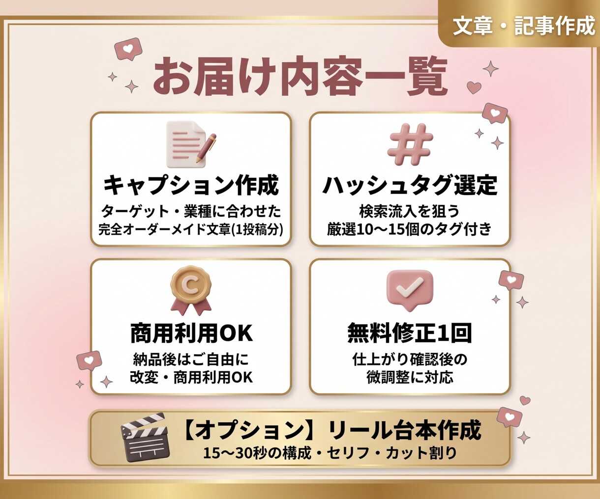 反応の取れるSNS投稿文・リール台本作成します 業種・ターゲットに合わせたオーダーメイドのSNS投稿文作成！ イメージ2