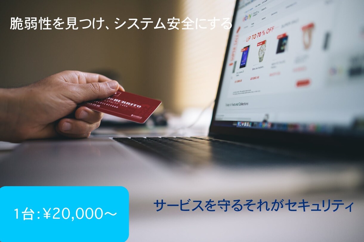 あなたのシステムのセキュリティを評価します １台：20,000円から承ります。 イメージ1
