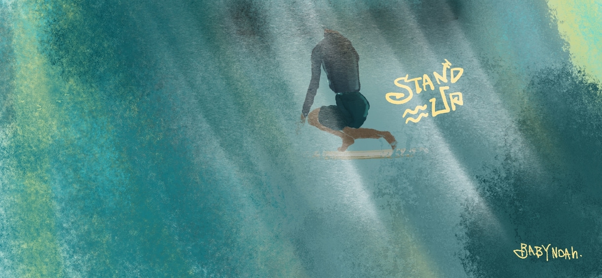 ビーチっぽい海外風イラスト描きます 海外風　海の風を感じるようなあなただけのアートを作りませんか イメージ3
