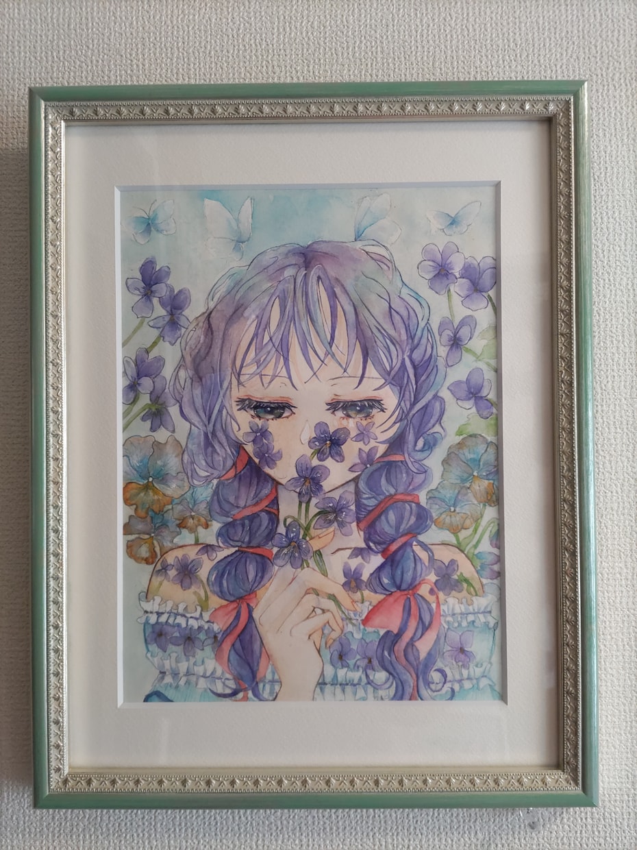 ハガキ大からA4サイズまでイラスト描きます 鮮やかな透明水彩絵の具で世界で一枚のアート作品を イメージ9