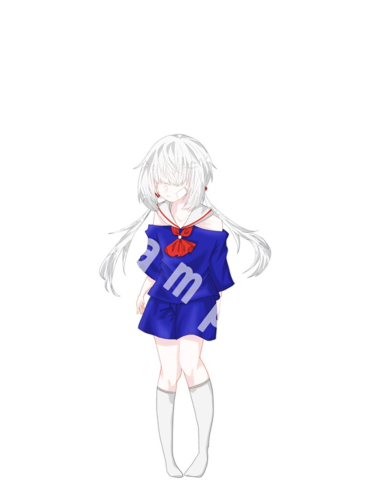 可愛い絵柄のキャラクター全身デザイン承ります Vtuber/TRPG等の立ち絵制作/無料修正無制限！ イメージ5