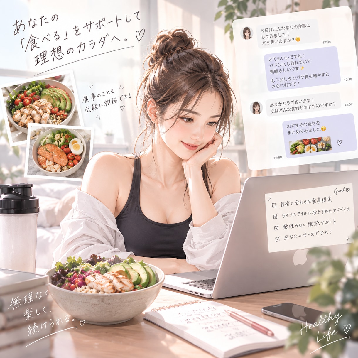 現役トレーナーが無理なく続く食事改善をご提案します 現役トレーナーがリバウンドしない食事管理を伝授！ イメージ1
