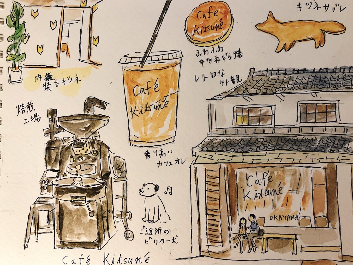 お店のPRイラスト描きます 温かみのある水彩であなたのお店を宣伝しましょう！ イメージ9