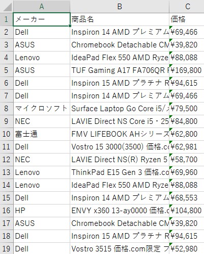 データを収集してExcelやCSVでお渡しします 単純作業はプログラムに任せましょう イメージ1