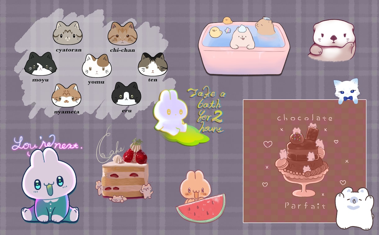 ゆるいイラスト描きます テキストと組み合わせも可能です。プレゼントなどにも◎ イメージ4