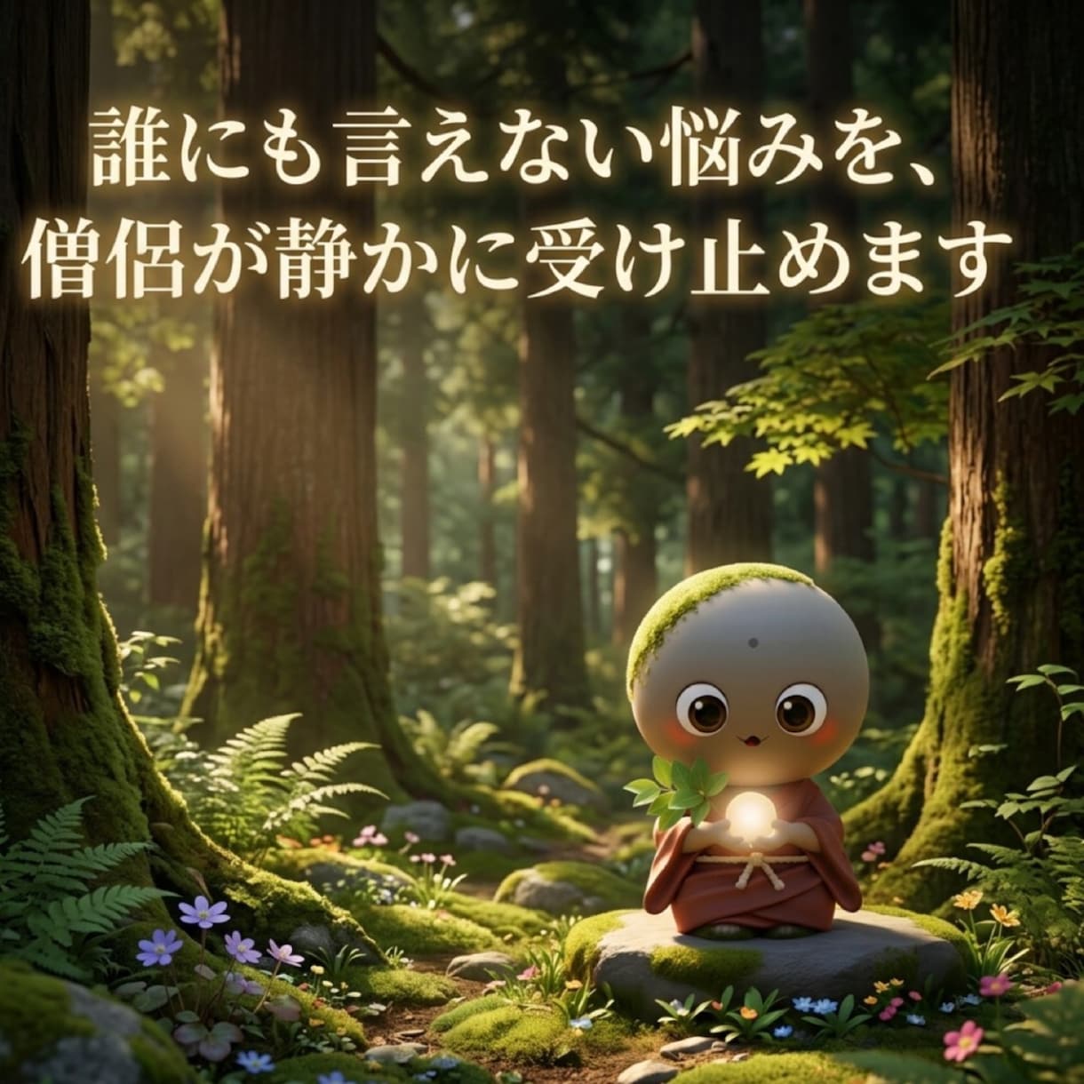 誰にも言えない悩みを、僧侶が静かに受け止めます 夜も昼も、あなたの言葉を静かに受け止めます。　メッセージ相談 イメージ1