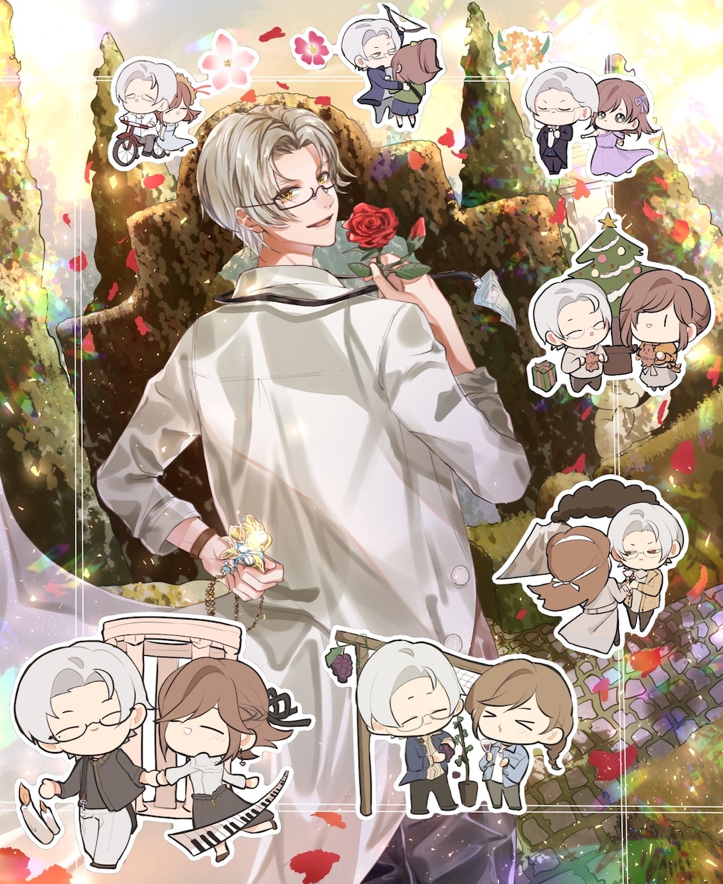 小説(NL.BL)同人誌表紙の依頼受け付けてます 背景含め、小説サイトなどのサムネイルにどうぞ イメージ2