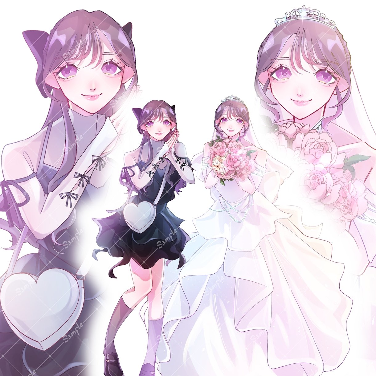 新生活応援サービス付-オリジナル立ち絵つくります 現代でもどんな服装でも老若男女お任せ下さい！ イメージ1