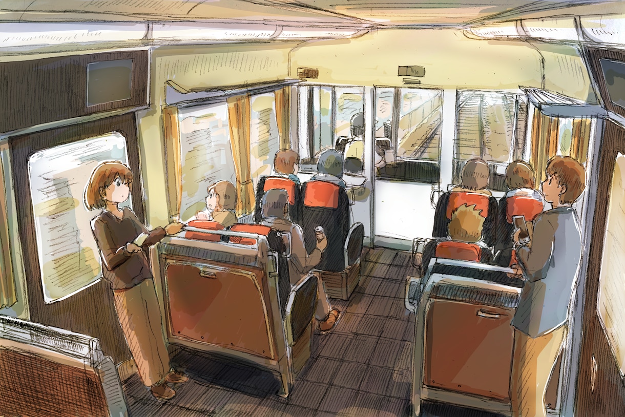 味のあるアナログ風な絵・漫画を描きます アナログ（線画）+デジタル（着彩）でイラストを描きます。 イメージ2