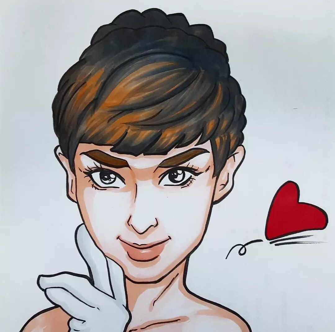 似顔絵作成致します そっくりで温かい優しい似顔絵です還暦結婚お子様の似顔絵など イメージ3