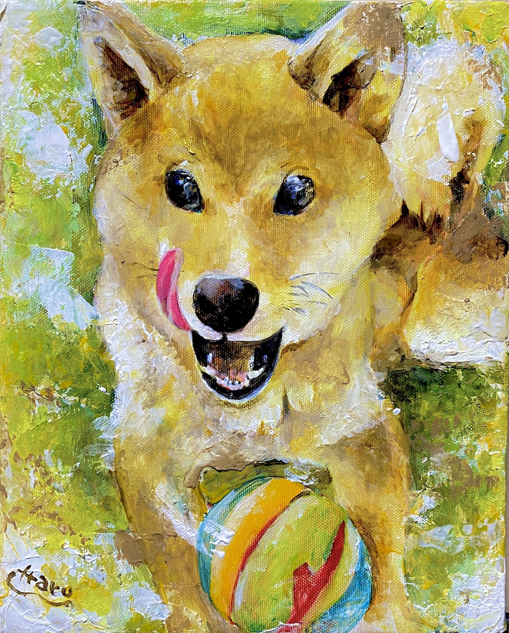 ペットの似顔絵を油絵で描きます 犬や猫など何でもOK!高級感のある油絵で記念に残しませんか？ イメージ5