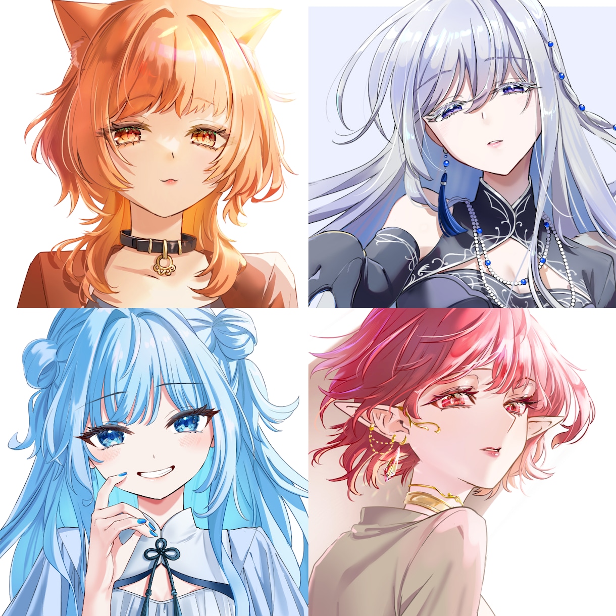 最短1～3日！バストアップイラストを制作します サムネ向き！テンプレ記入だけ！空欄はお任せOK！ イメージ8