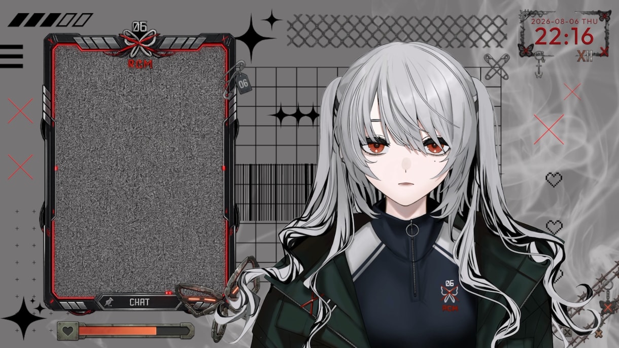 配信者様のオリジナル配信画面をデザインします 雑談・ゲーム・待機画面など制作します イメージ1