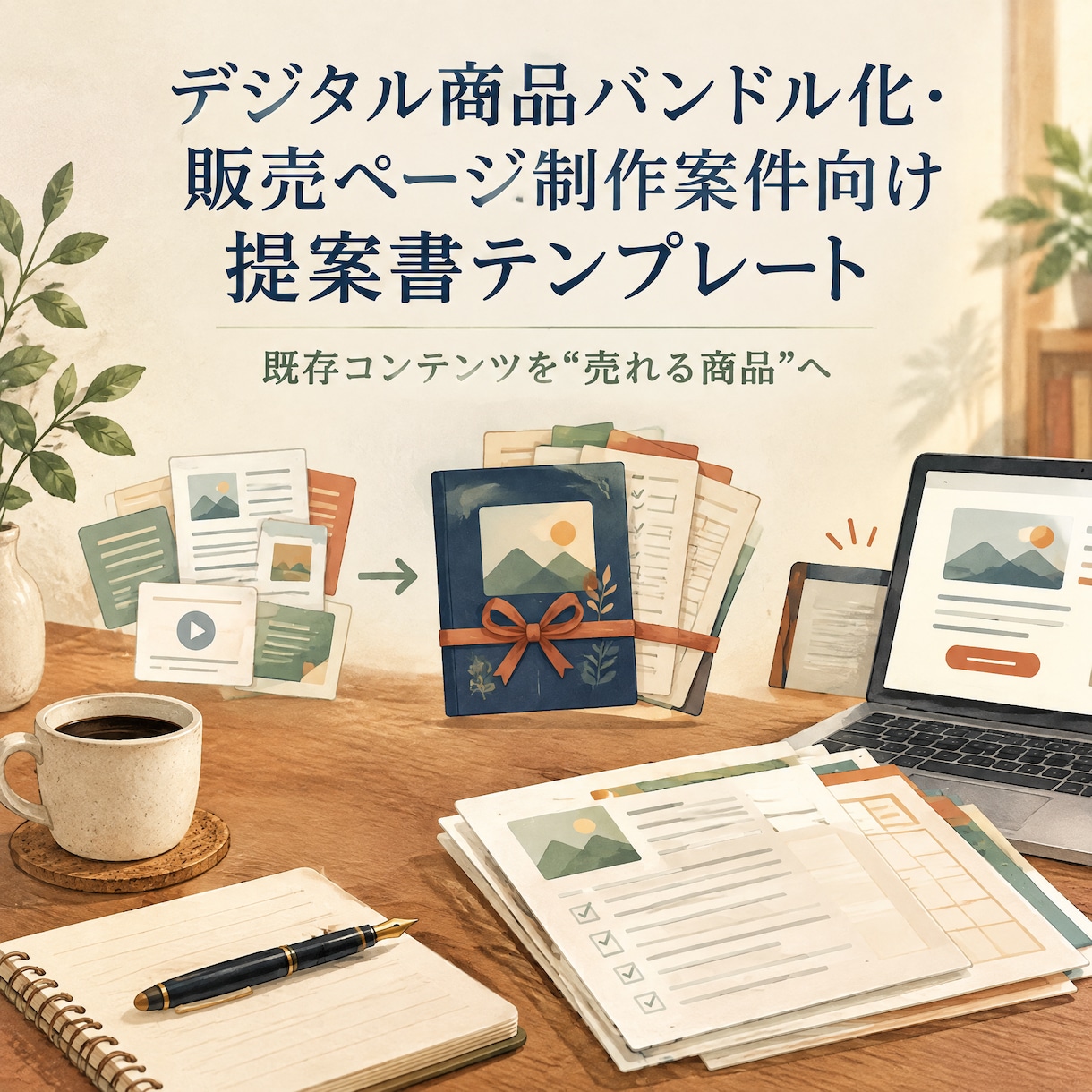 デジタル商品化・バンドル販売案件の提案書作成します 「既存コンテンツを商品化してほしい」という案件をお持ちですか イメージ1