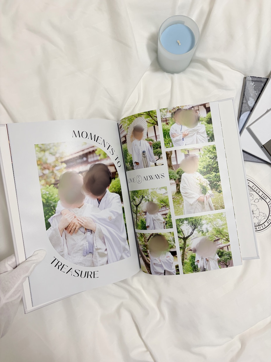 ウェディングフォト・結婚式写真でアルバム作ります 写真を送るだけで素敵なアルバムがお手元に届きます♪ イメージ4