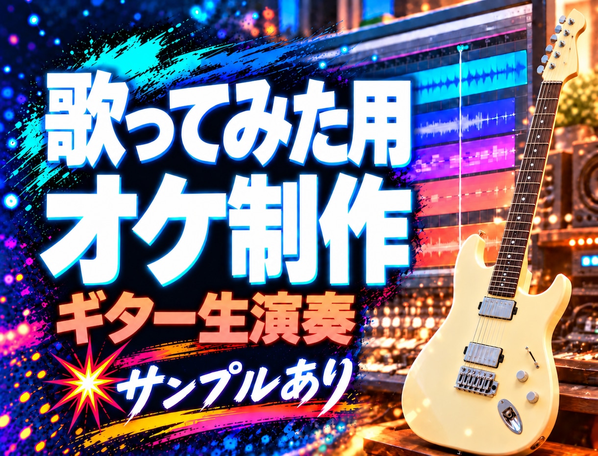 プロ水準のサウンドで歌ってみた用オケ音源作ります 公式カラオケ音源がなくてもOK◎ サンプル音源あり！ イメージ1