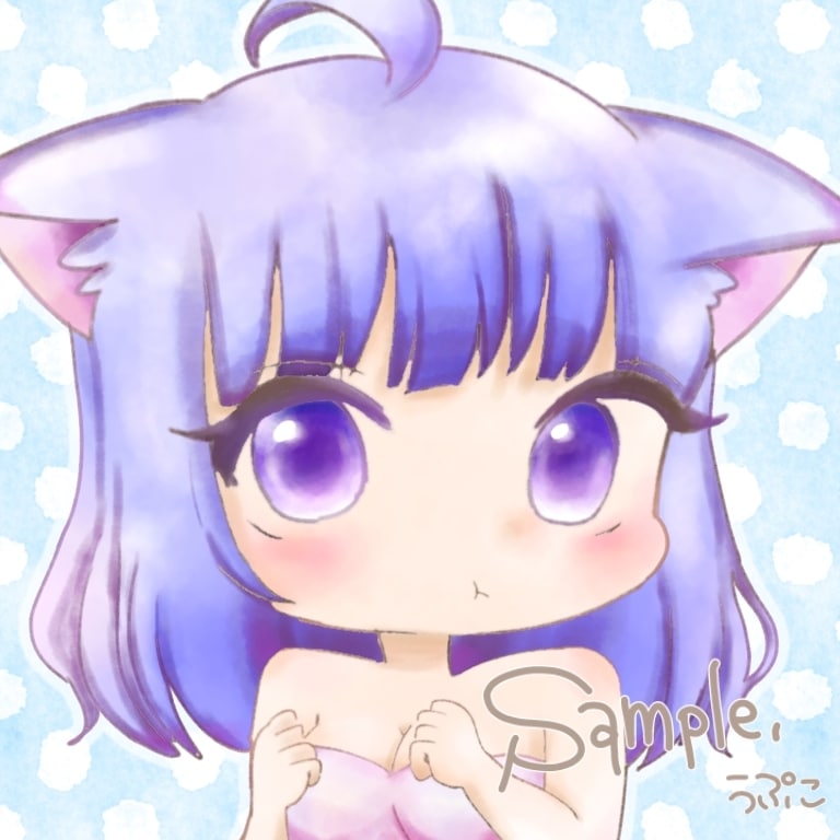 ふわふわなクレヨン水彩風イラスト描きます 【サンプル更新!(8/15)】SNSなどのアイコンに！！ イメージ4