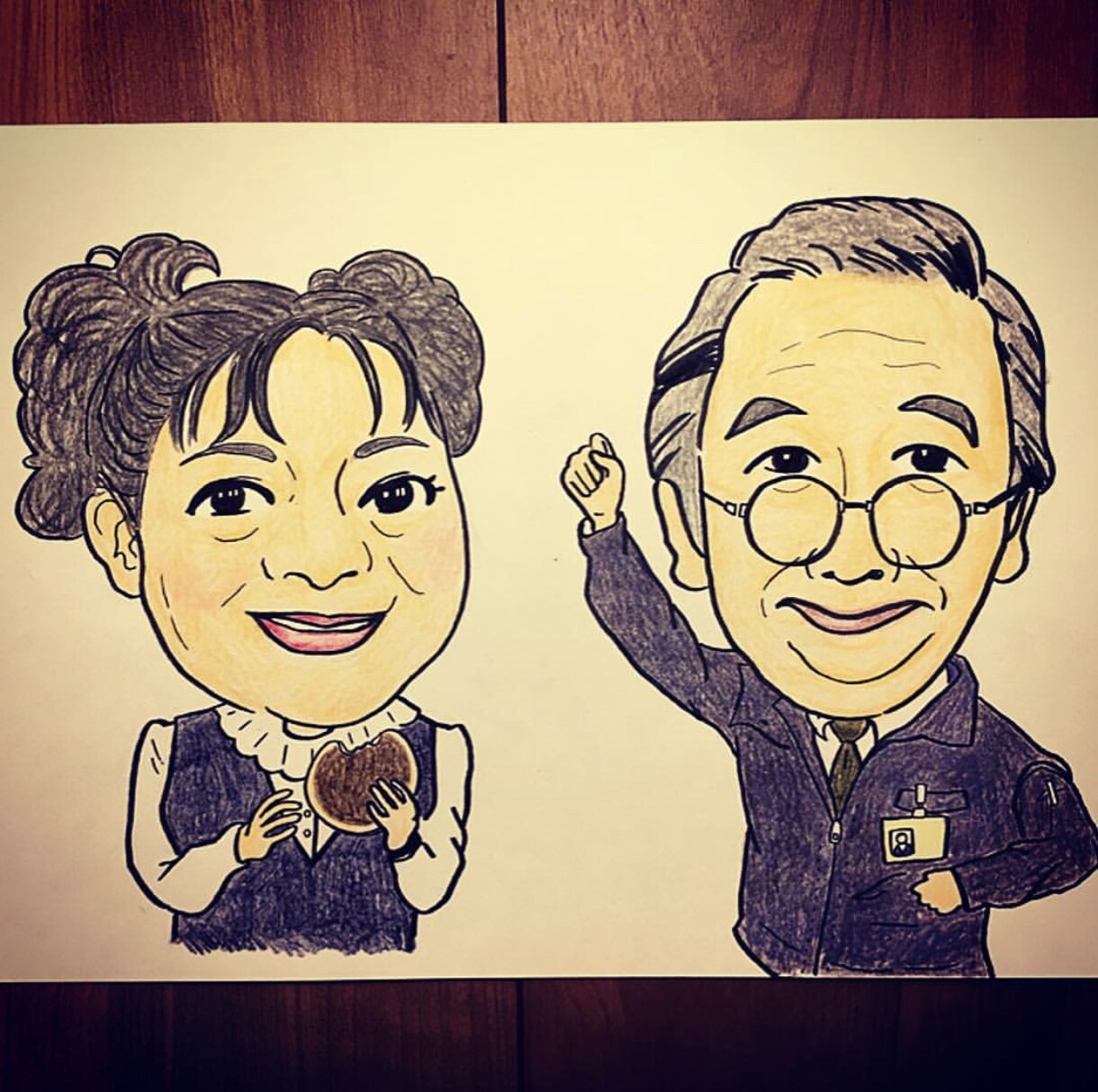 オリジナル似顔絵描きます 似顔絵、全身似顔絵（顔デカ）、ペットのイラストなど。 イメージ8