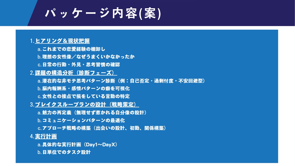 この通りにやればいい。あなたのモテ計画を作ります モテない理由を構造化し、“本物の男”に再構築する イメージ2