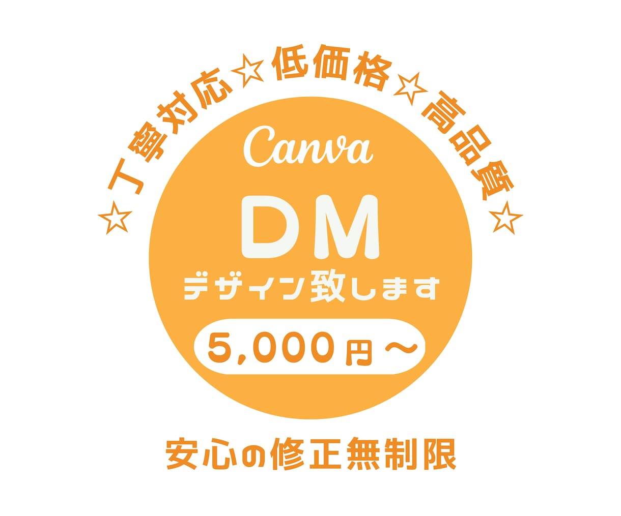 DM・ハガキのデザイン制作します ☆低価格☆親切丁寧対応☆修正無制限 イメージ1