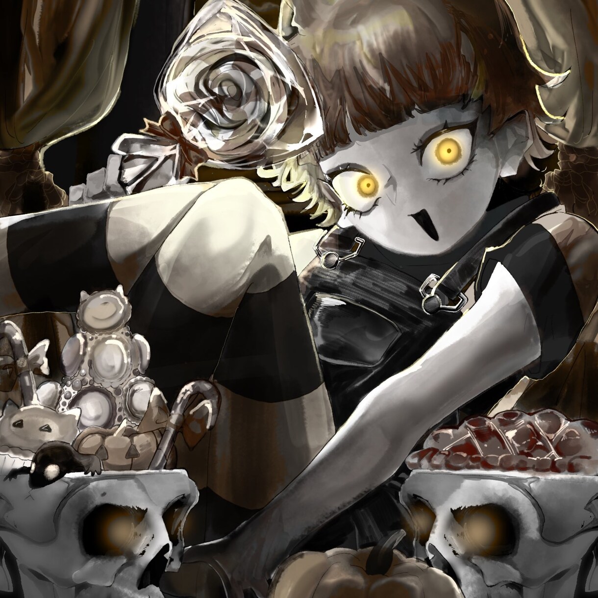 一枚絵イラストを制作します MV用、歌ってみた動画、サムネ用途に合わせたイラスト制作 イメージ2