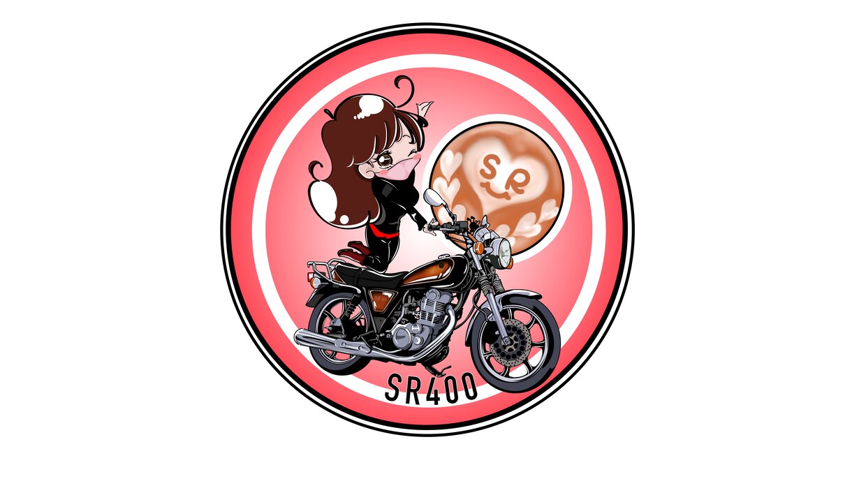 あなたとバイクのイラストを描きます オリジナルキャライラスト作成致します！ イメージ3