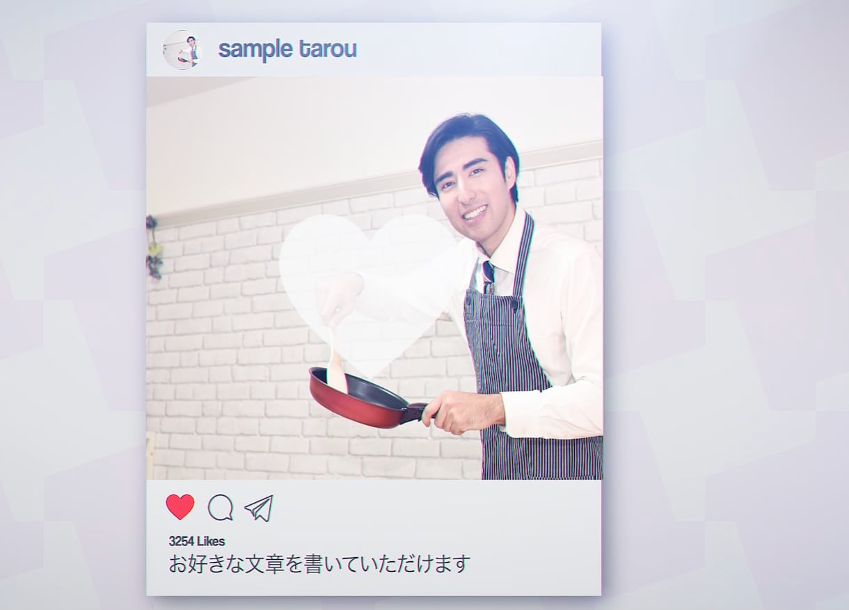インスタ風結婚式プロフィール紹介動画作成致します インスタ風のお洒落な結婚式プロフィール動画を格安提供 イメージ3