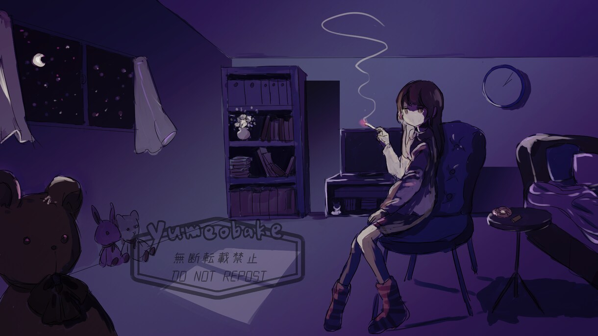 可愛い系!配信・SNS用の一枚絵描きます 表情差分3種付きで活動応援します イメージ7