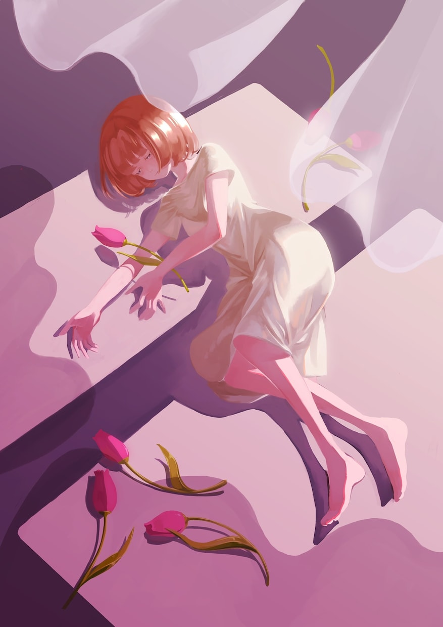 人物のいる背景つきイラストを描きます 多様な画風に対応可能。広告や音楽作品への提供実績あり イメージ5