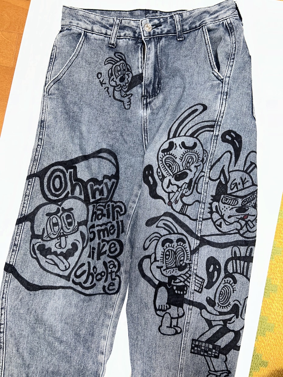 お持ちの衣服にオリジナルイラストをお描きします 世界に一つだけの、他とは違う１点をお作りします！ イメージ4