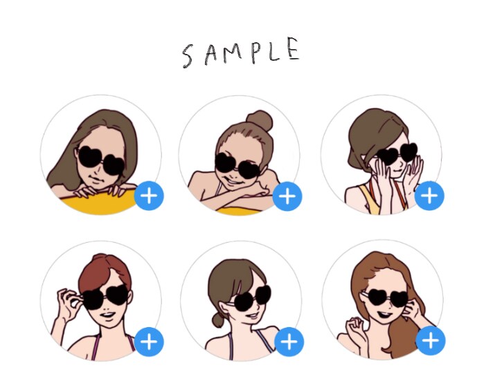 サングラスかけちゃいます instagramやTwitter等のアイコンをおしゃれに♪ イメージ2