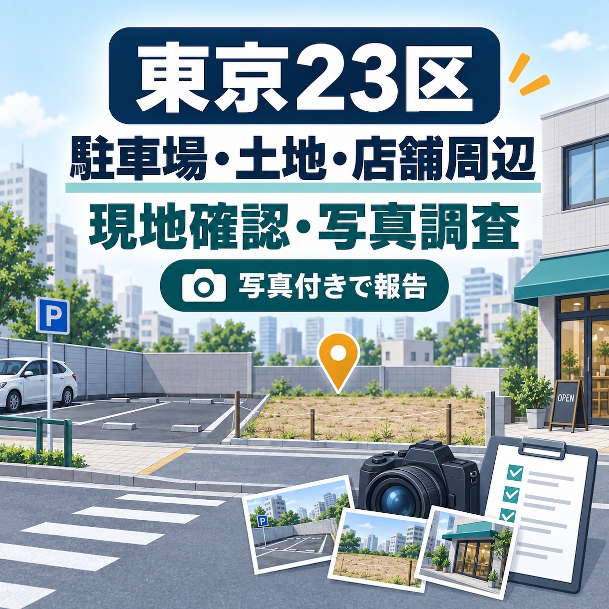 東京23区の物件・土地・周辺状況を現地確認します 現地写真・公開情報・確認ポイントをまとめて整理 イメージ1