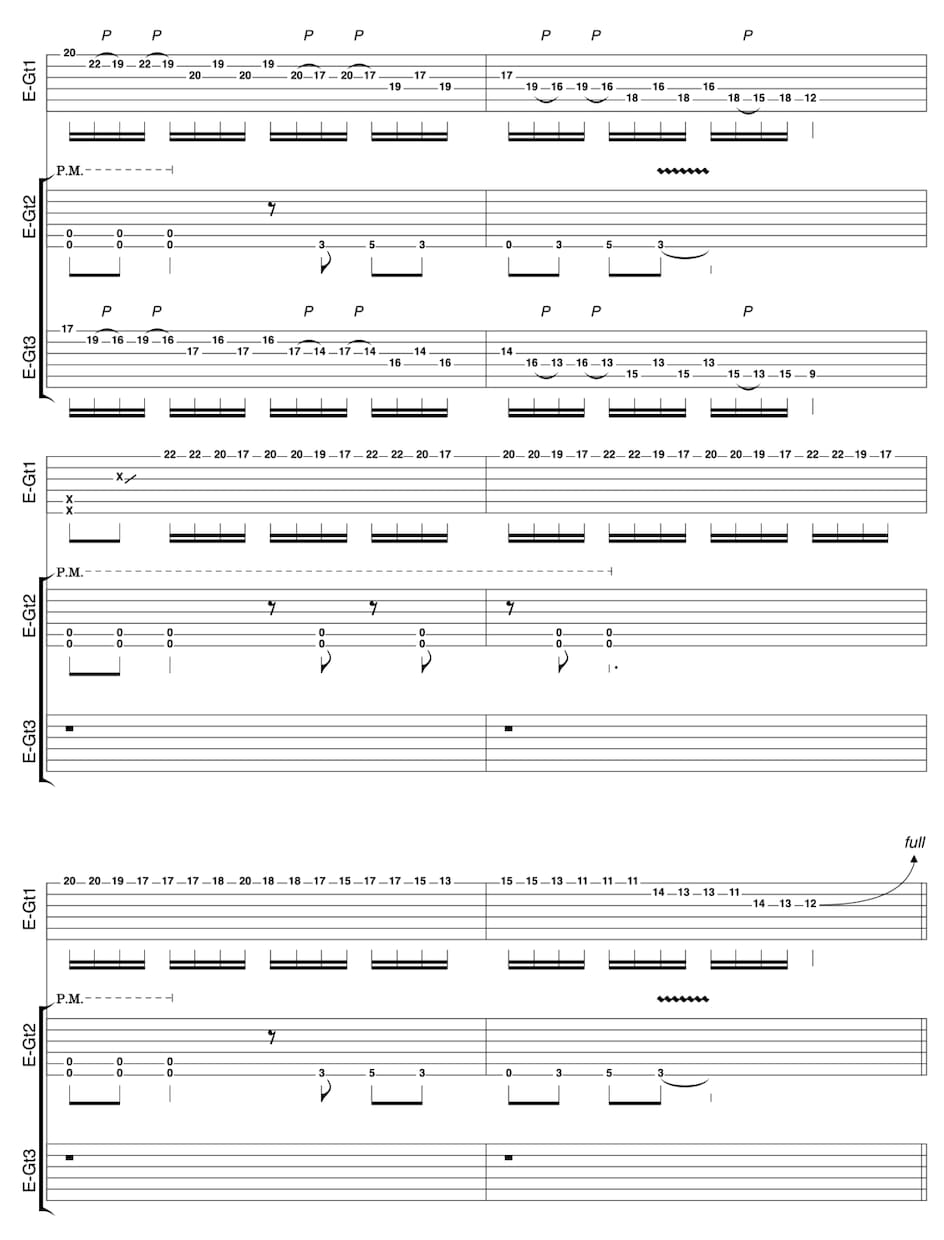 無料音源付き|ギターやベースのTAB譜作成します 楽譜制作会社で採譜をしていた現役ギタリストが採譜いたします イメージ5