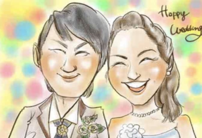 似顔絵ウェルカムボードをつくります 一生に一度の思い出に似顔絵ウェルカムボード選べるタッチ イメージ5