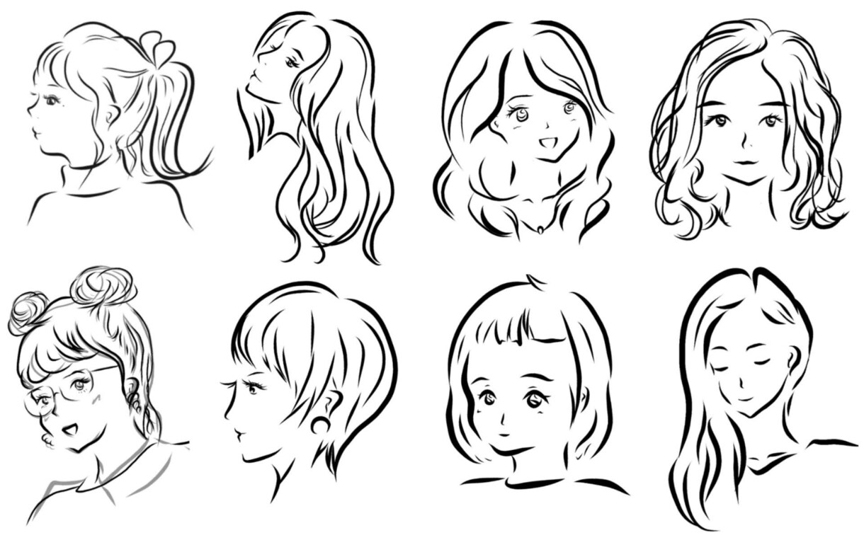 似顔絵、アイコンの顔、挿絵の顔描きます 今風のお洒落で可愛くイケてるイラスト様々な場面で活用可能！ イメージ2