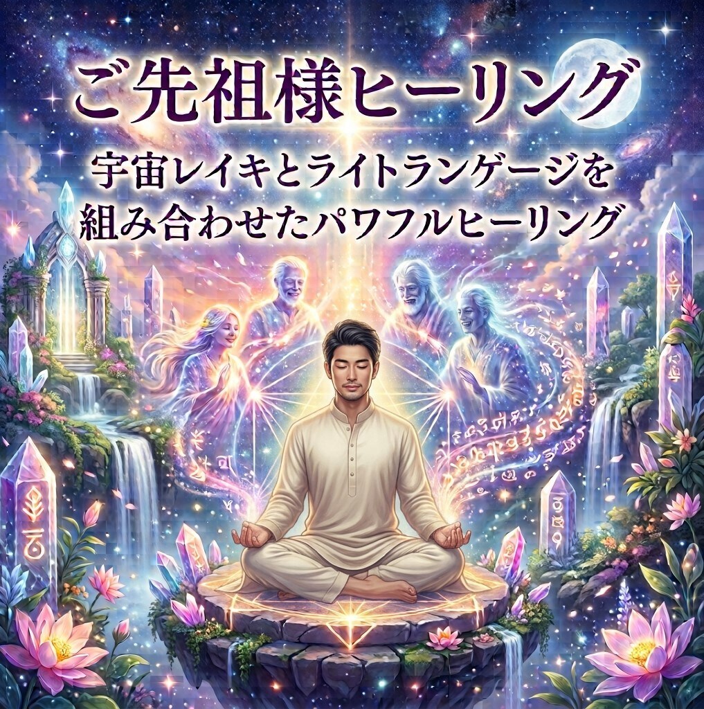 あなたのご先祖様を宇宙レイキで遠隔ヒーリングします 宇宙レイキとライトランゲージを組み合わせたパワフルヒーリング イメージ1