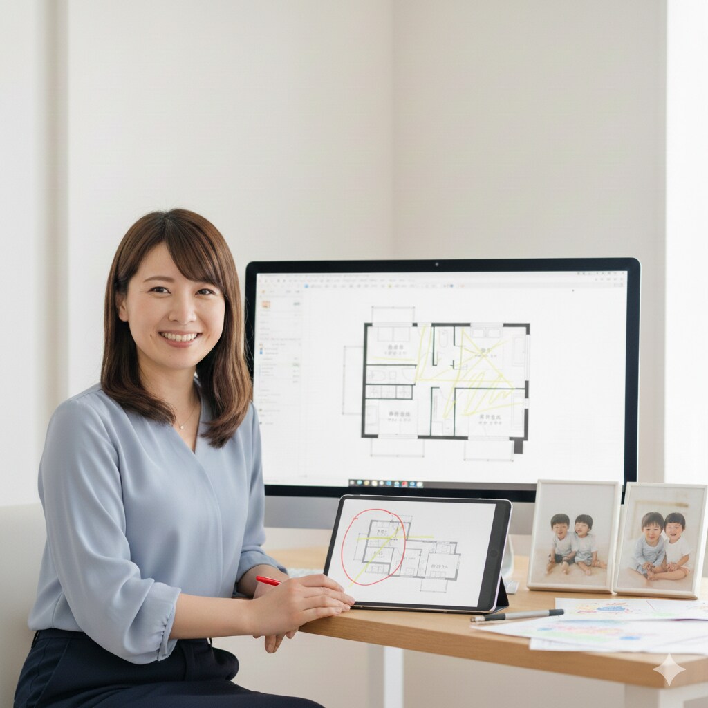 子育て・共働きのママさん向け・間取り診断します ☆一級建築士・２人子育て・設計事務所勤務のママがアドバイス☆ イメージ1