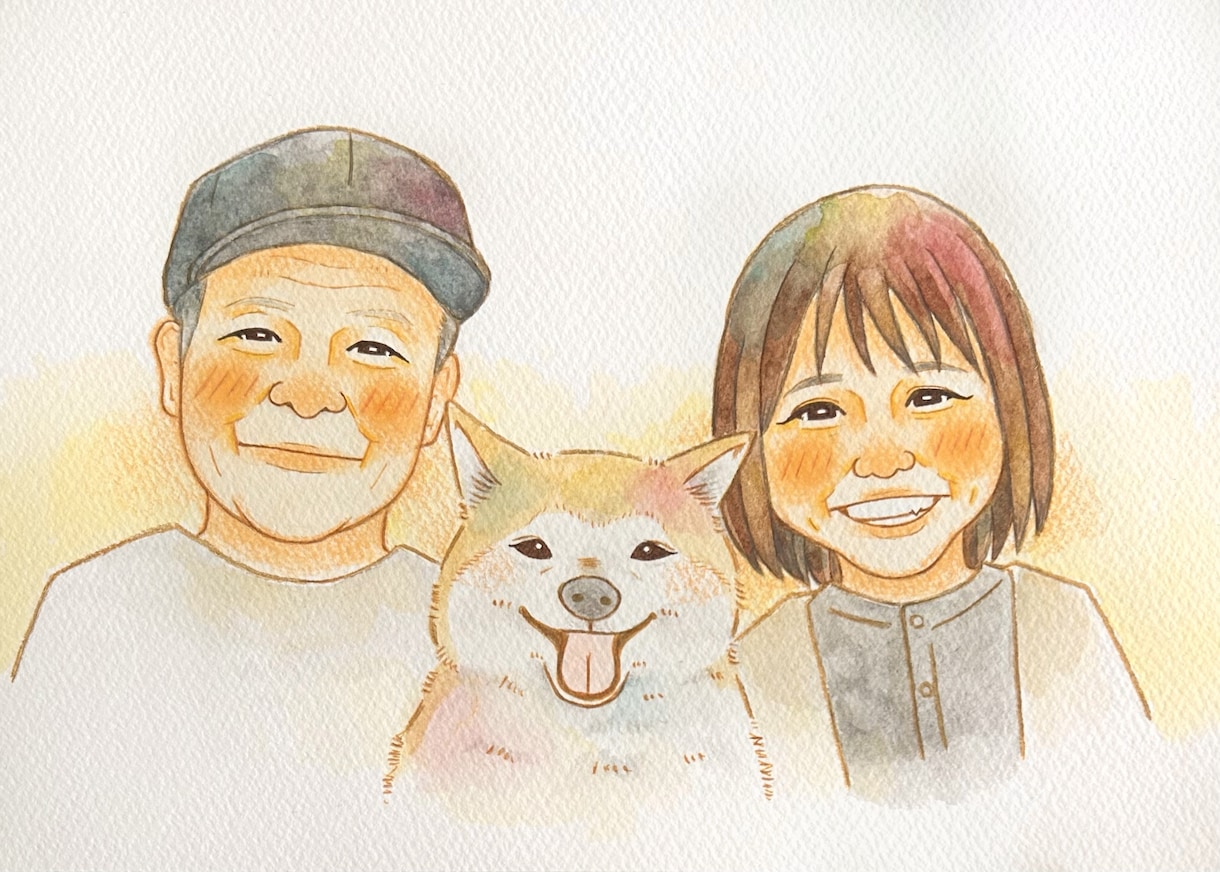 お手頃価格！！シンプルで可愛い似顔絵描きます プレゼントにも大人気♡気軽に飾れるやさしいタッチ♡ イメージ5