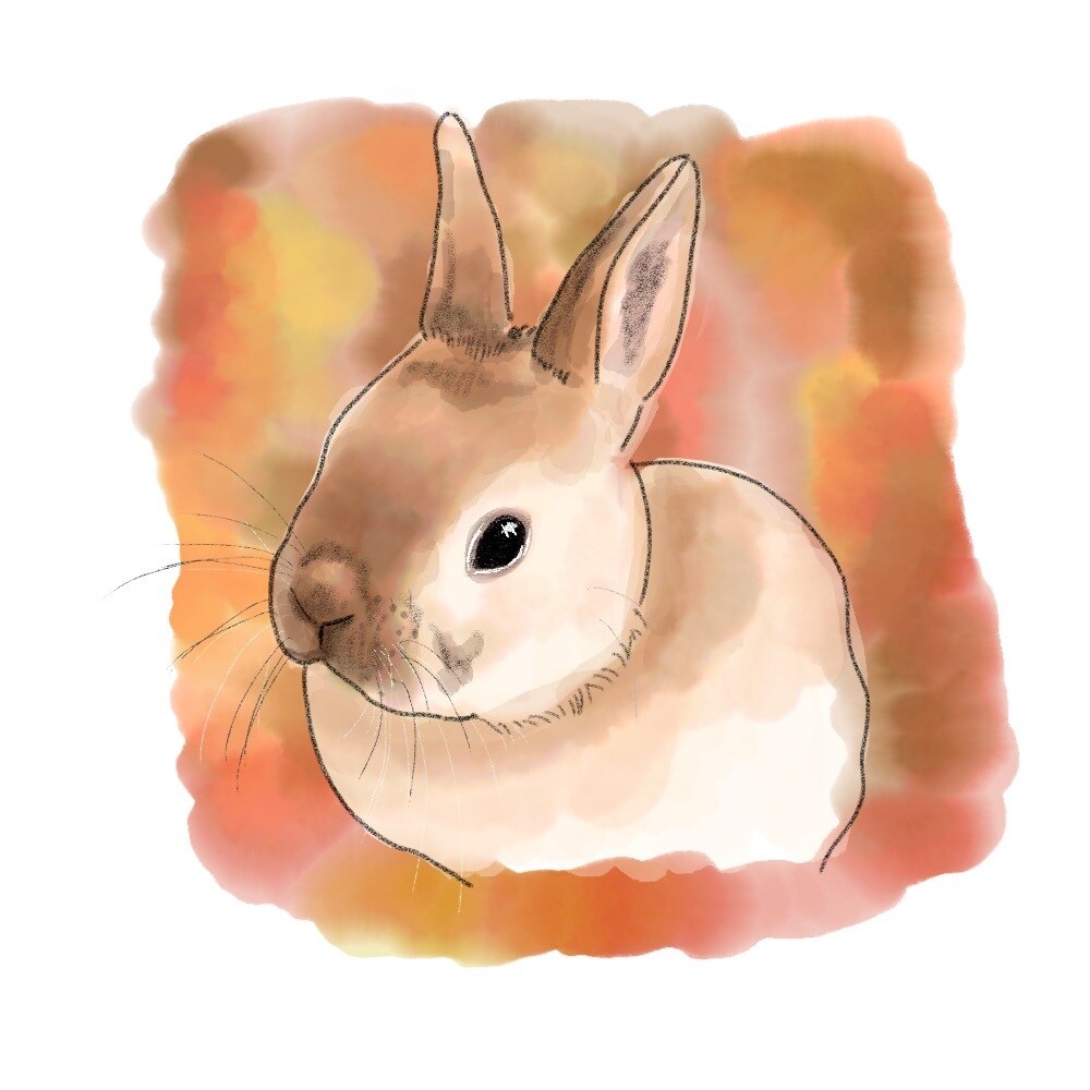 水彩画風デジタルでペットを描きます かわいいペットアイコンを作成します！ イメージ8