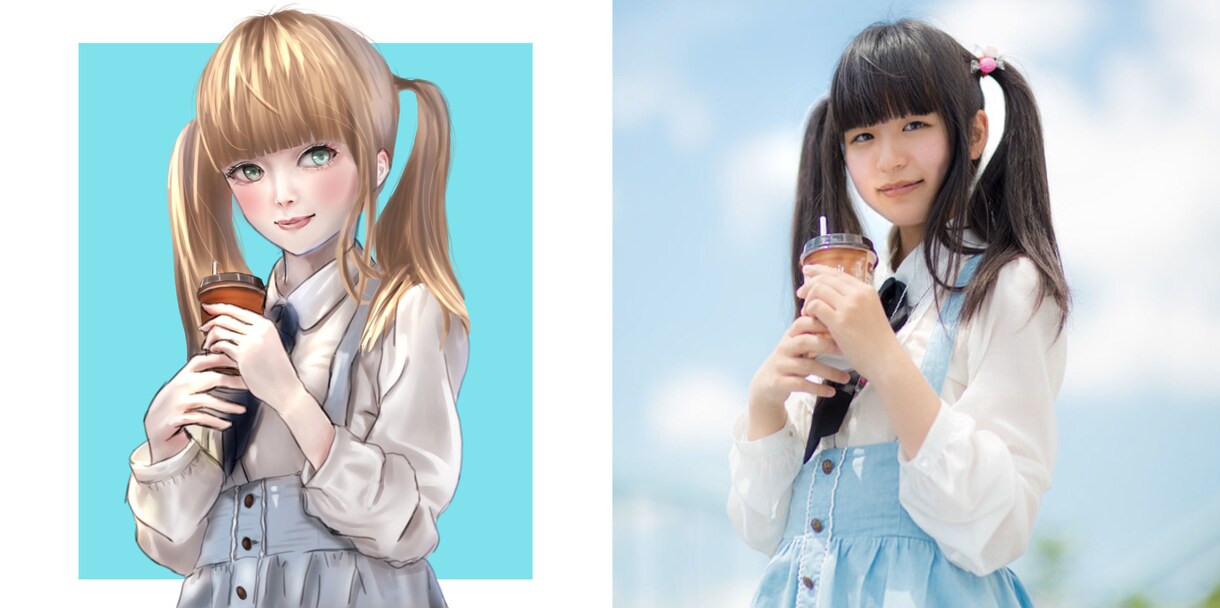 一枚の写真から厚塗りのイラストを描きます 厚塗りイラストのアイコンが欲しいかたへ！ イメージ1