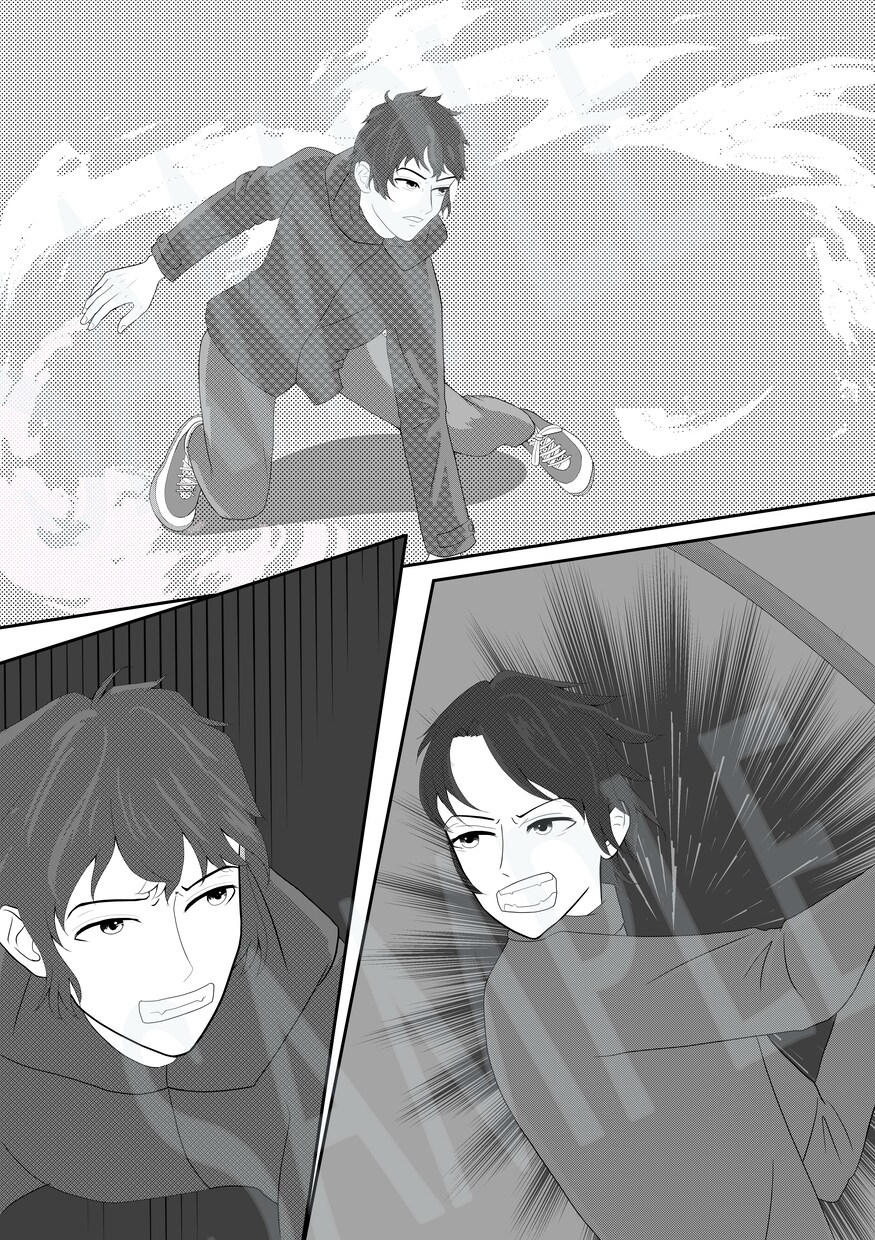 商用OK！モノクロ漫画制作します 白黒（モノクロ）漫画作成します イメージ2