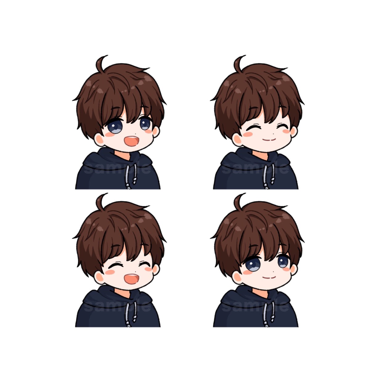 ゆるふわ【アイコン】作成します SNSやブログ等で！印象アップなシンプルでかわいいイラスト＊ イメージ3