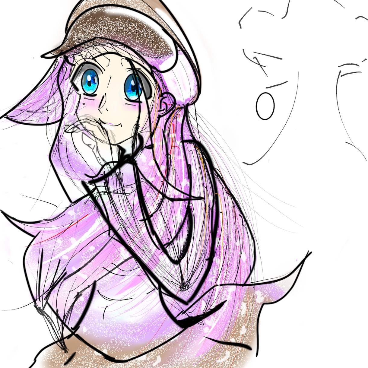 イラスト購入していただける方がいれば助かります アニメの女性の絵を描きました。桜の木をイメージしております イメージ1