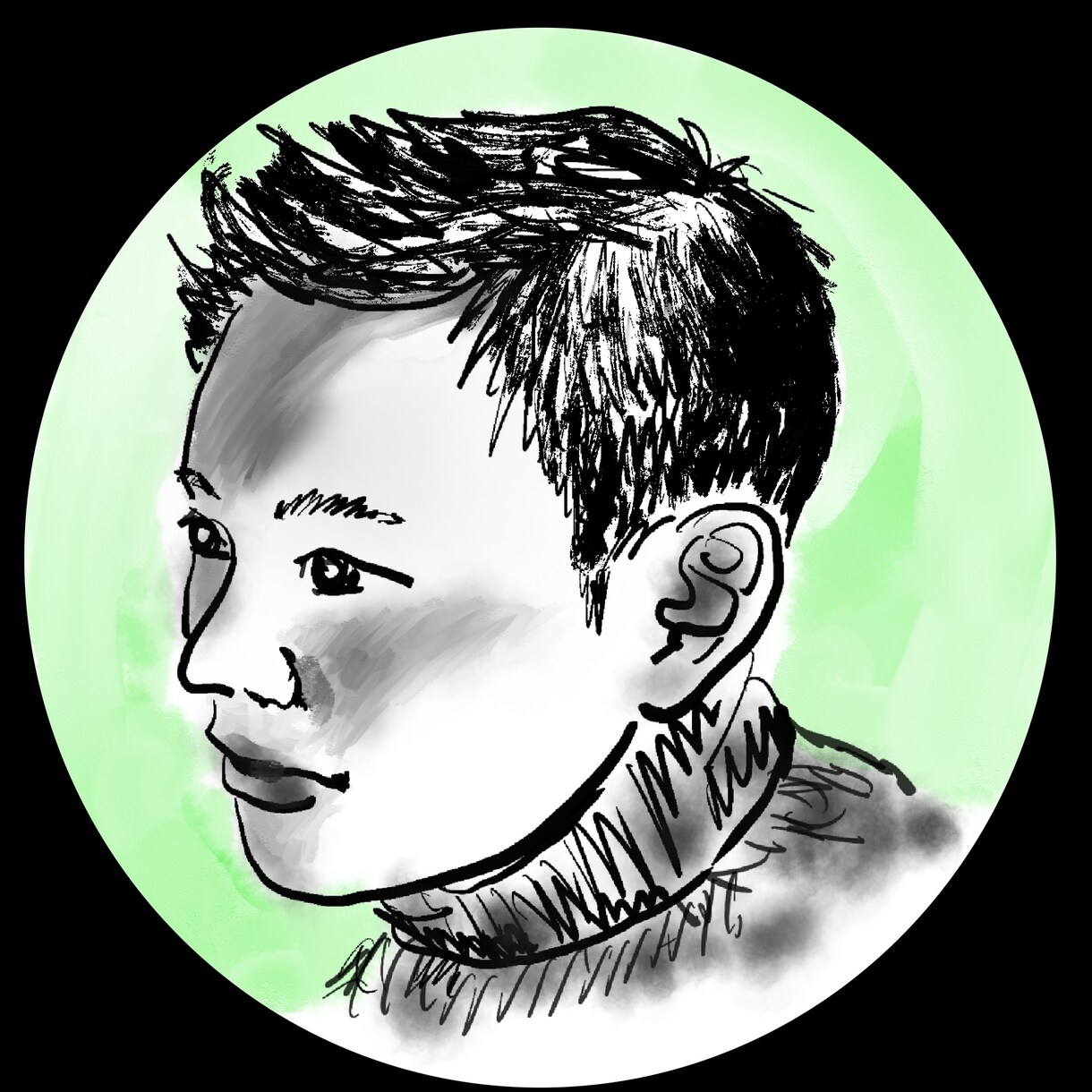 印象に残る自分の似顔絵アイコンをつくります ーー明るいイメージで、デジタルイラストを描きます イメージ6